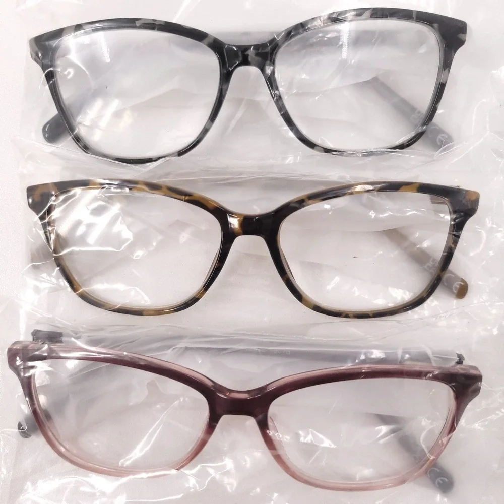 Foster Grant Design Optics 1.25+ Eye Glasses 6 Readers‎ Kiersey Addie Square Cat